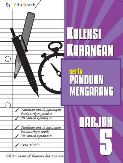 Koleksi Karangan serta Panduan Mengarang Darjah 5 - Book Cover