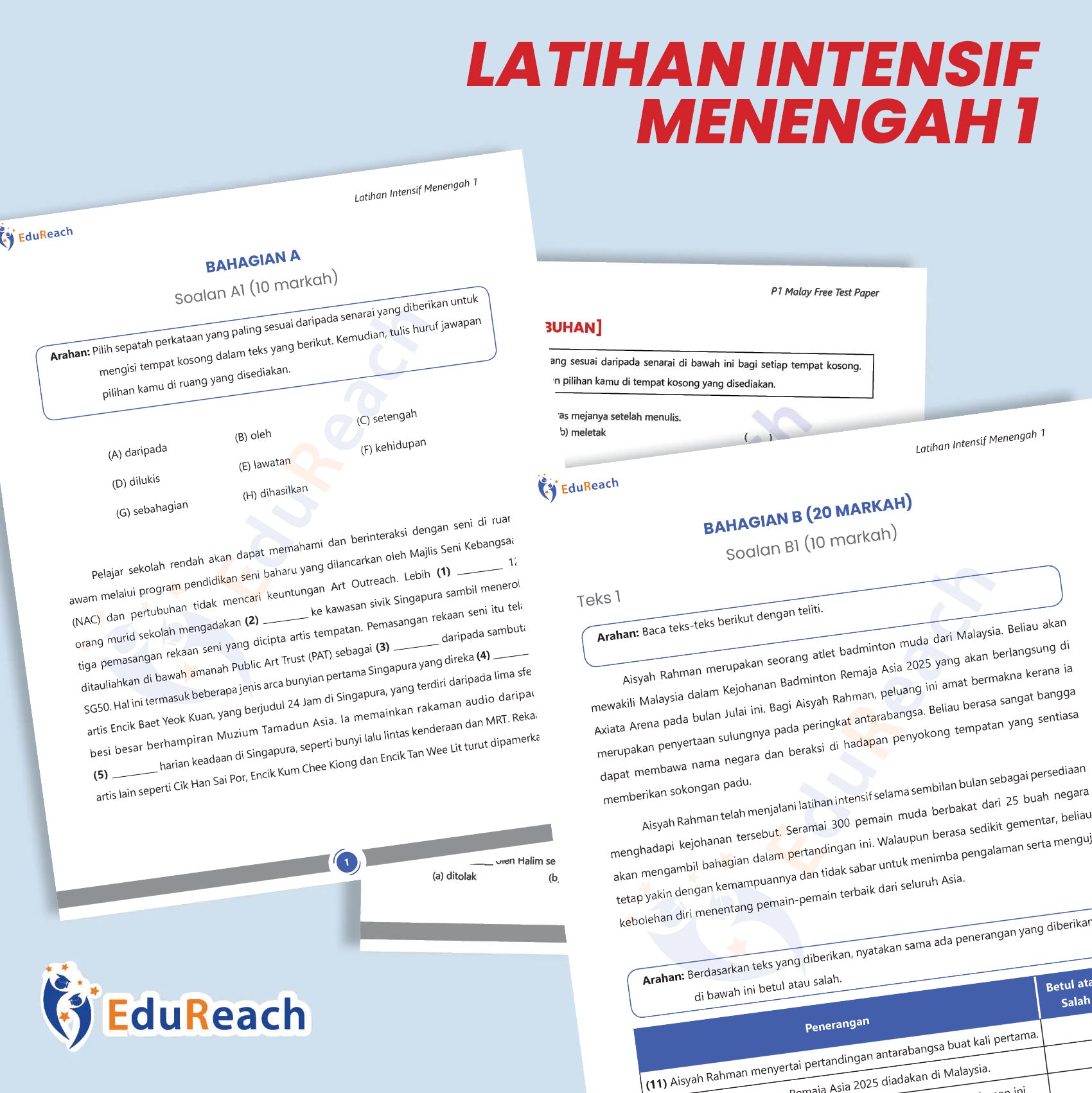 (Test Paper) Latihan Intensif Menengah 1