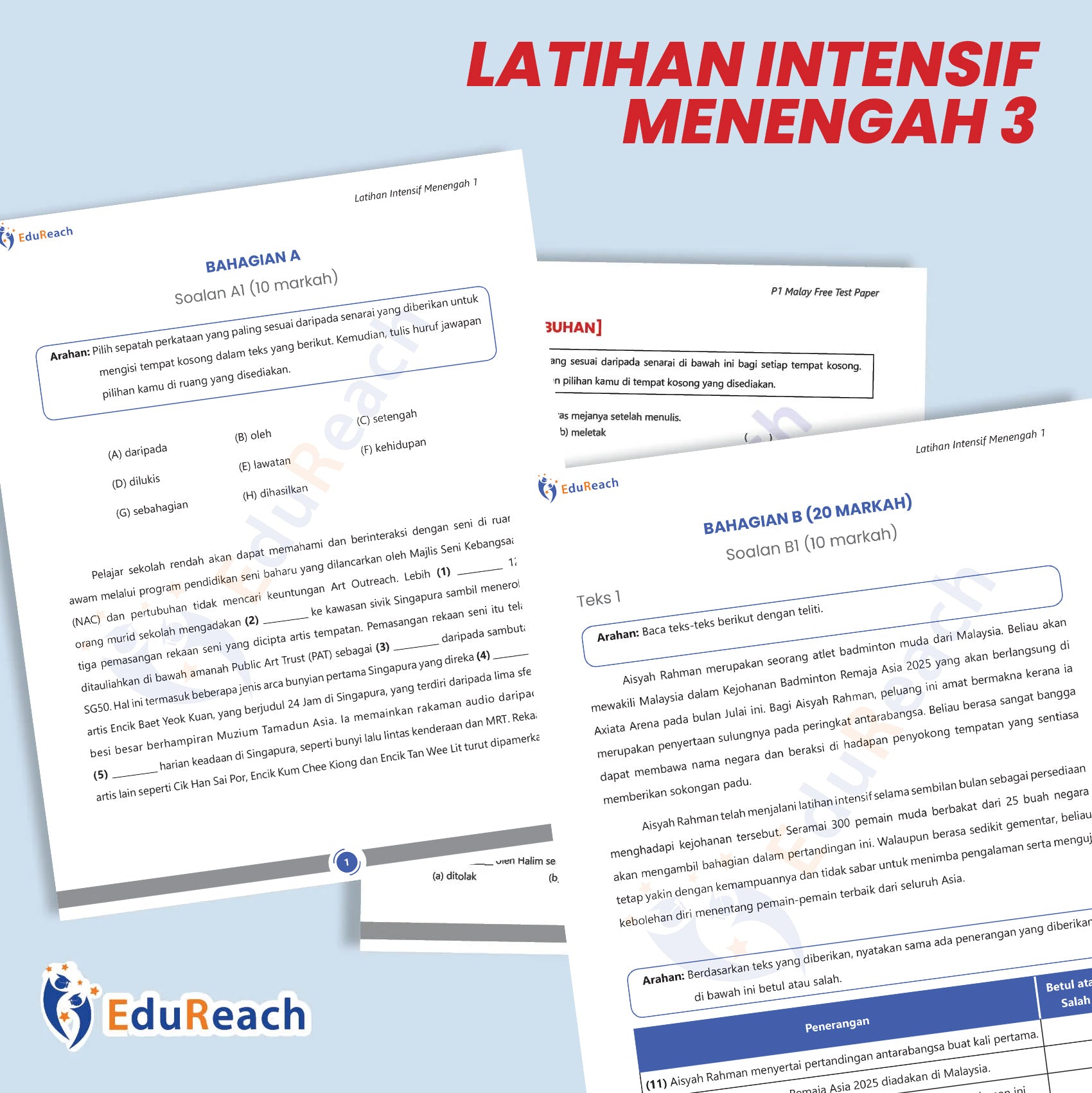 (Test Paper) Latihan Intensif Menengah 3