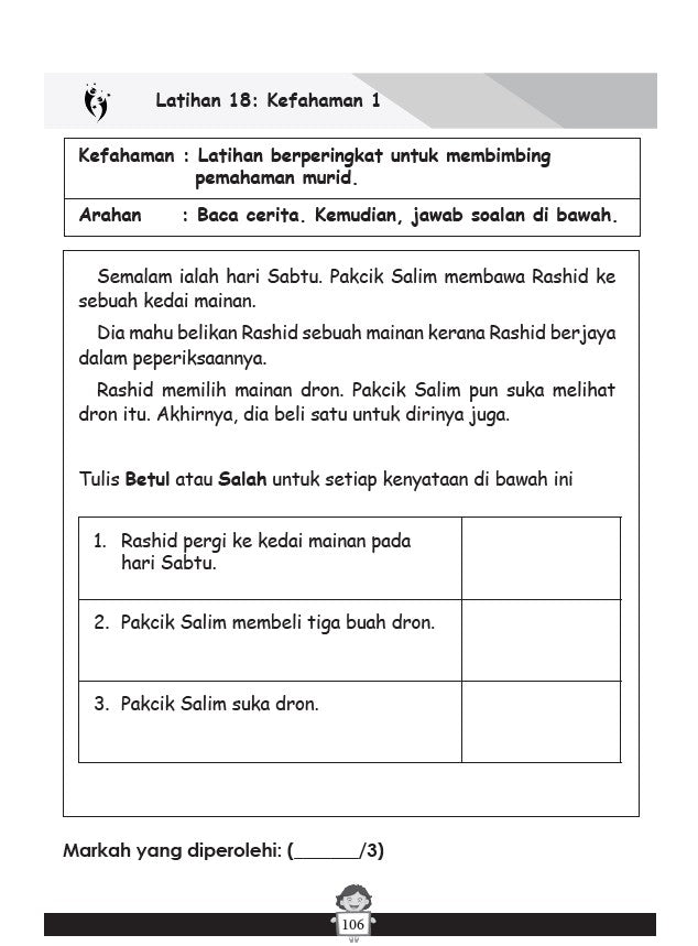 Latihan Efektif Bahasa Melayu Berserta Unjuk Ujar Untuk Darjah 1 Edisi 2