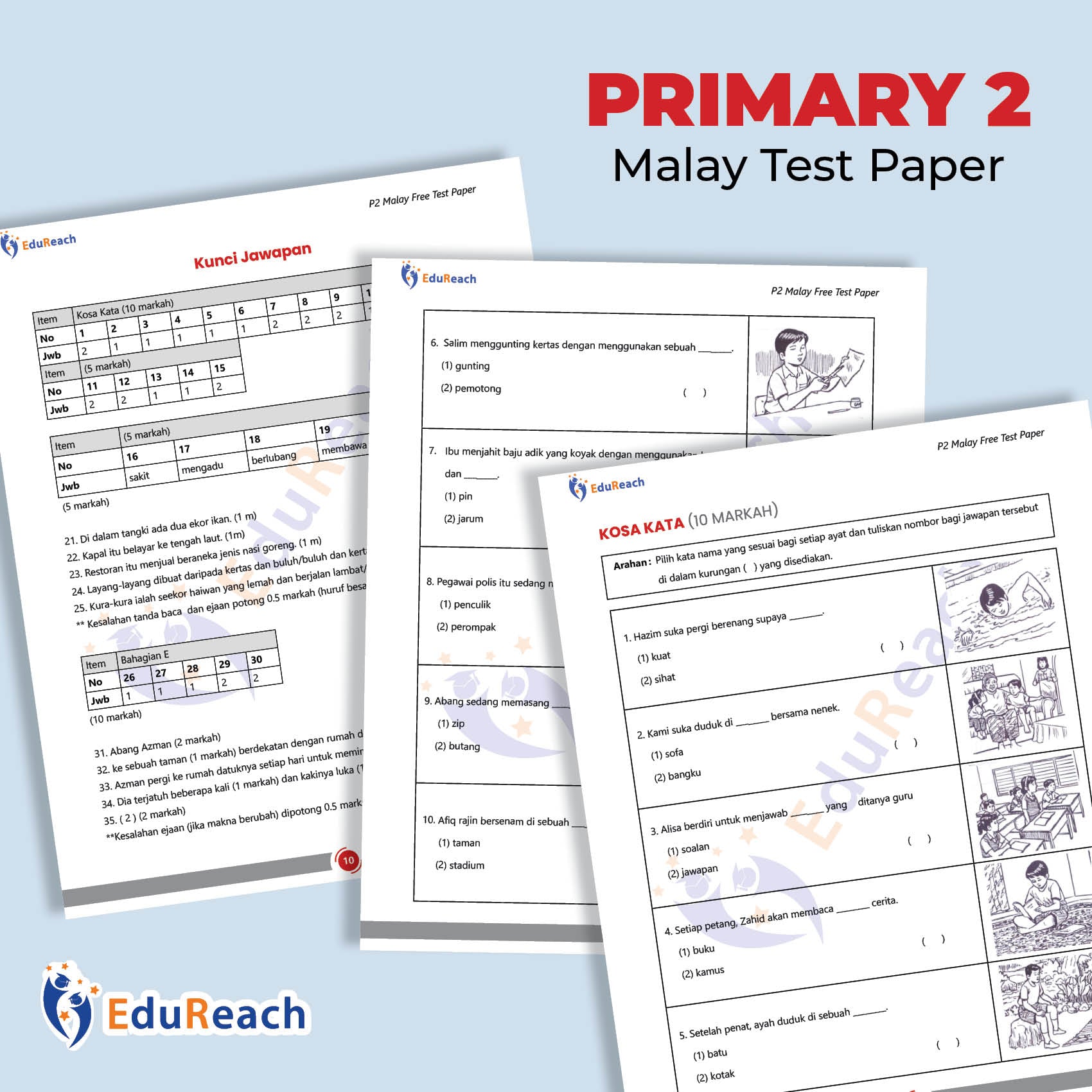 P2 Malay Free Test Paper