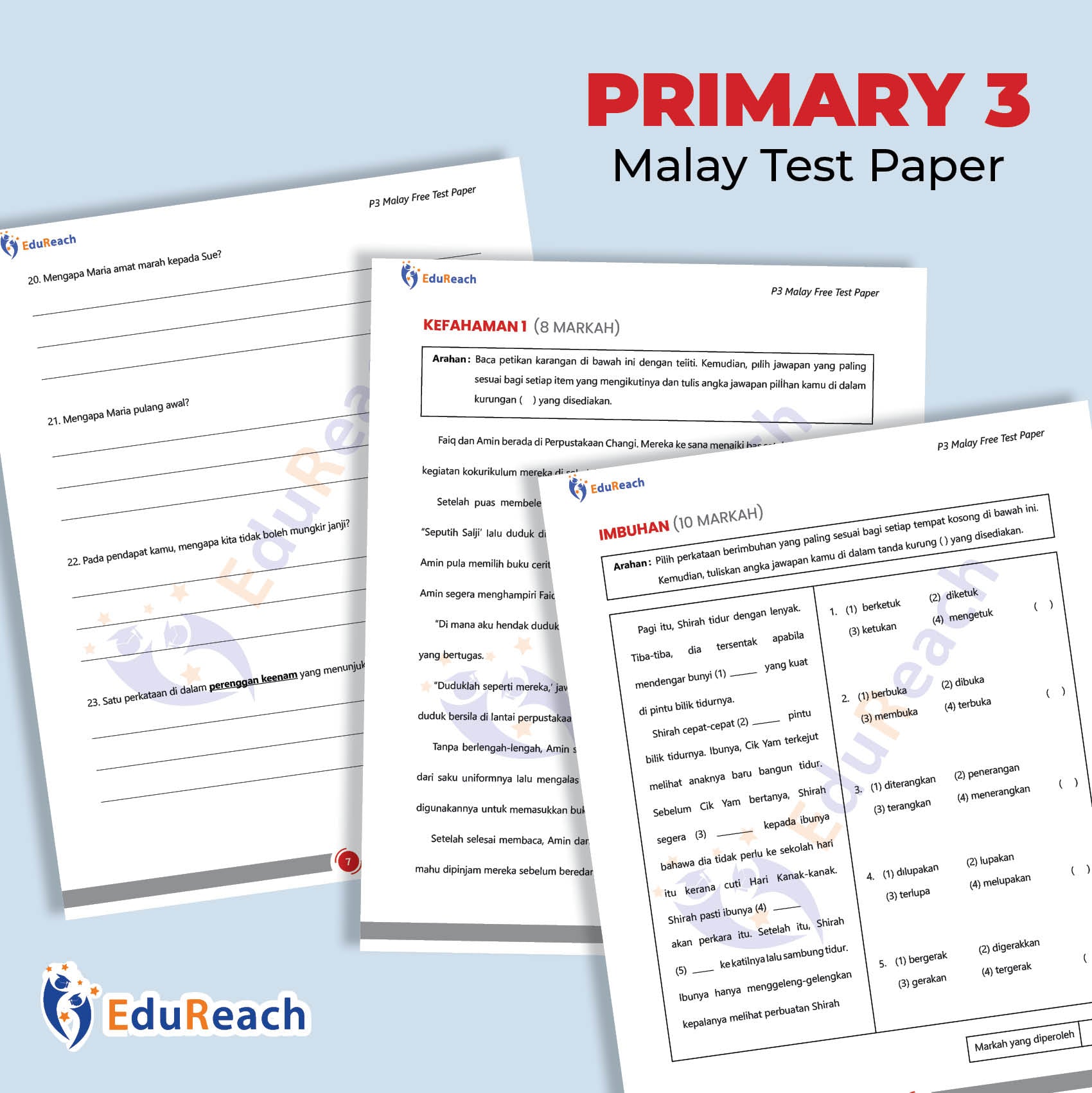 P3 Malay Free Test Paper