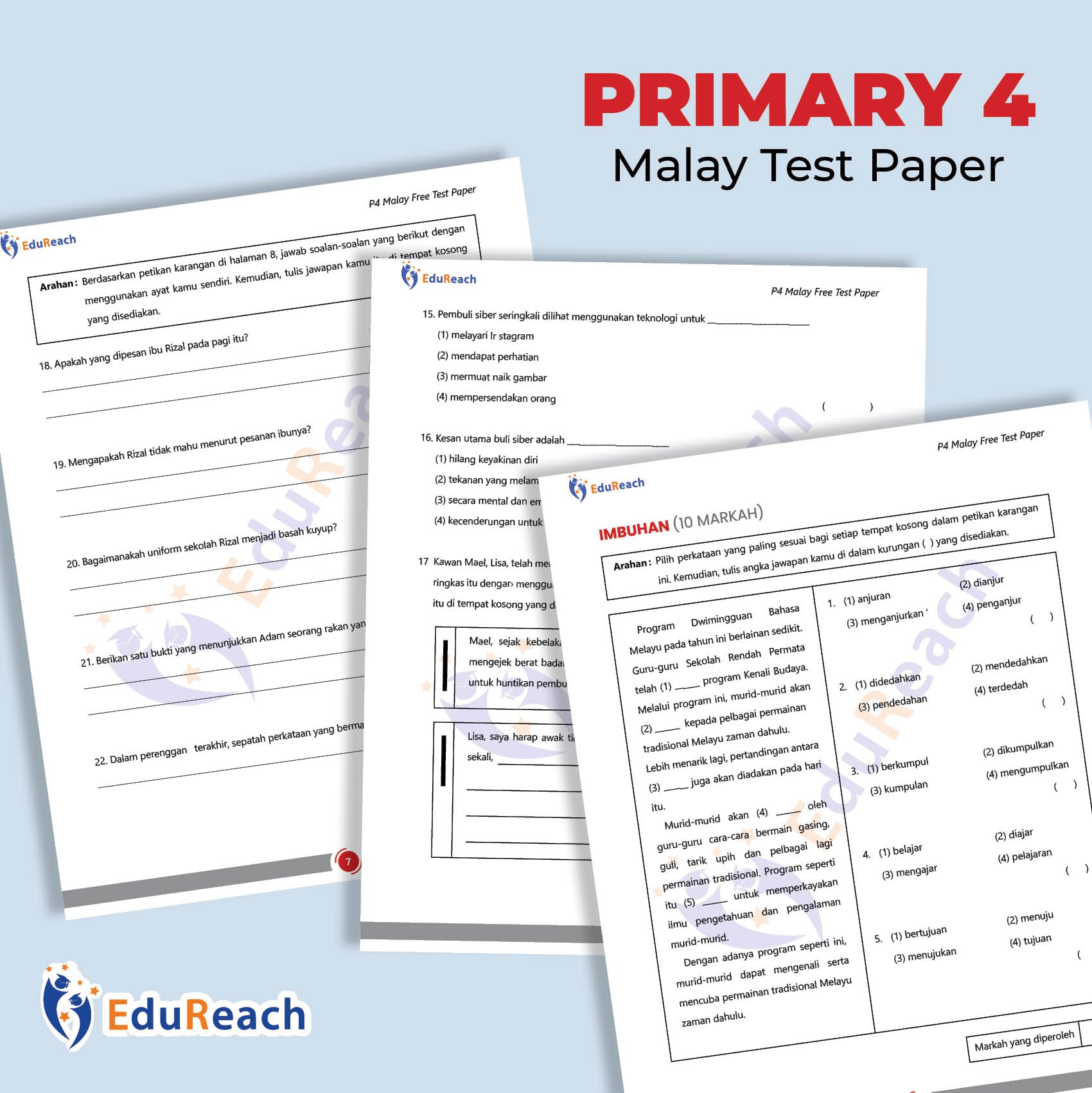 P4 Malay Free Test Paper
